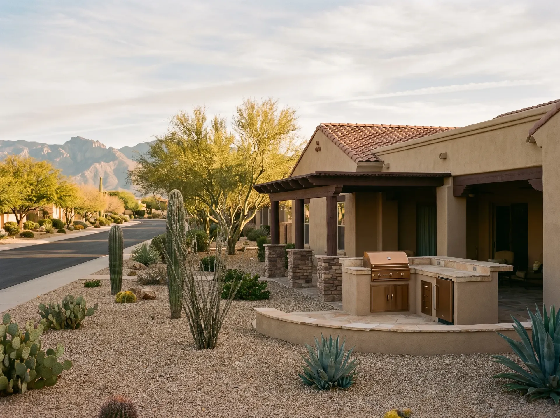 Single storey Green Valley home with a low maintenance desert yard